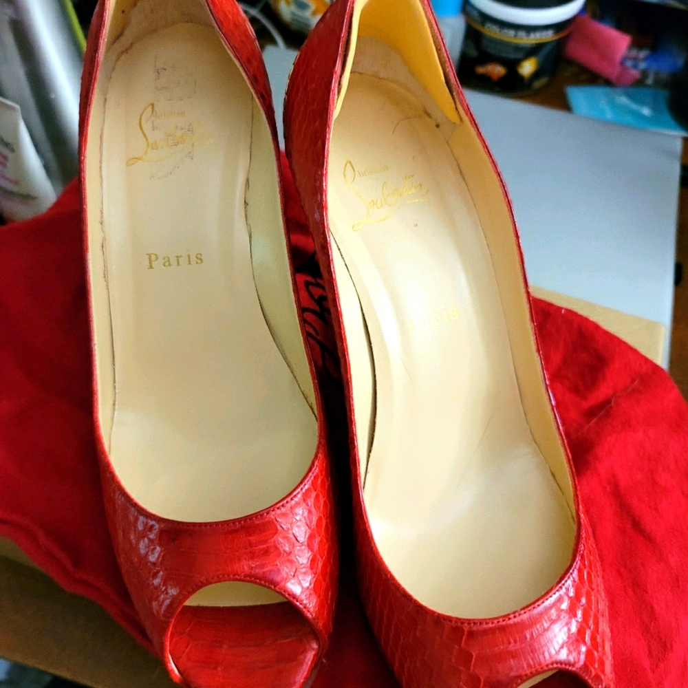 Christian Louboutin No Matter 85 Watersnake